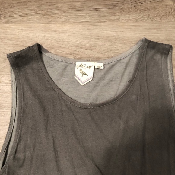 Medium White crow ombré tank The side are braided and see through. - Picture 2 of 2